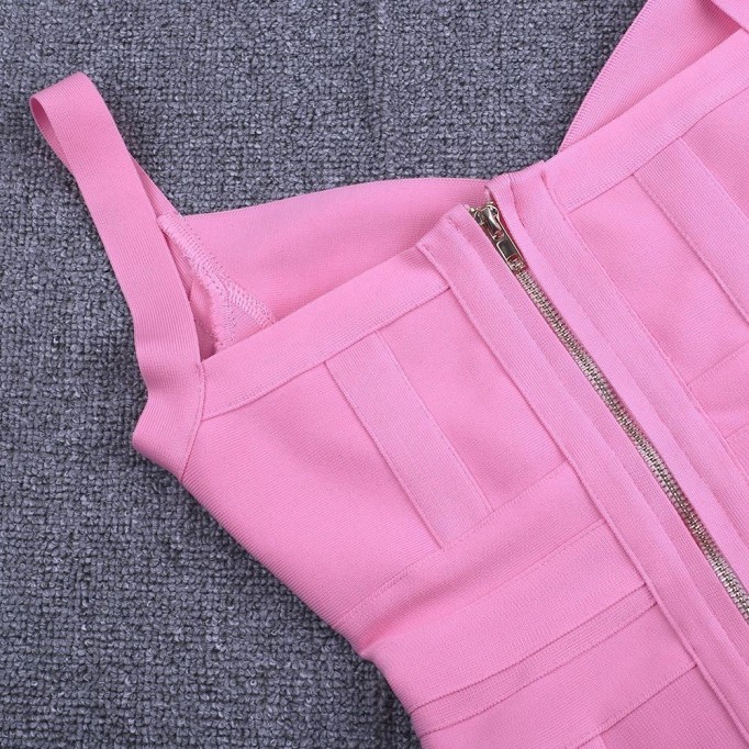 Strappy Sleeveless Backless Mini Bandage Dress PP19055