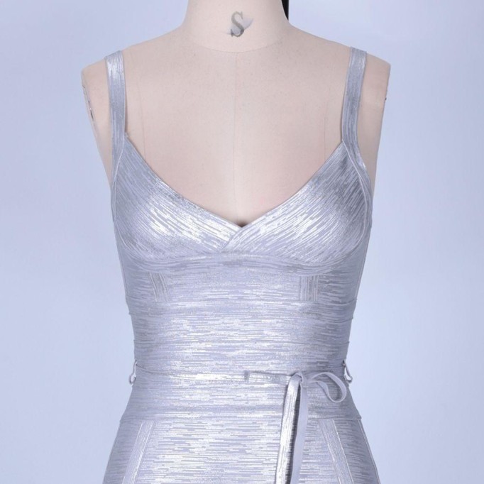 Strappy Sleeveless Lace Up Mini Bandage Dress FDZ003