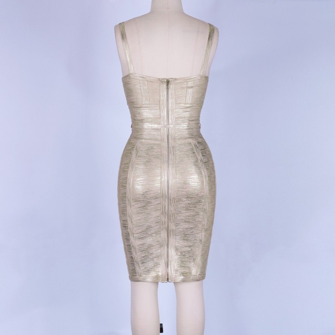 Strappy Sleeveless Lace Up Mini Bandage Dress FDZ003