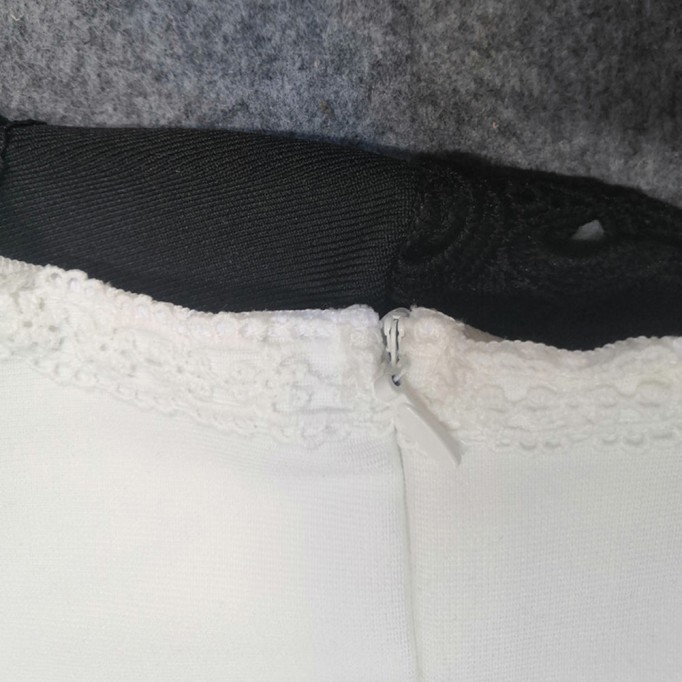 Round Neck Long Sleeve Lace Bandage Set