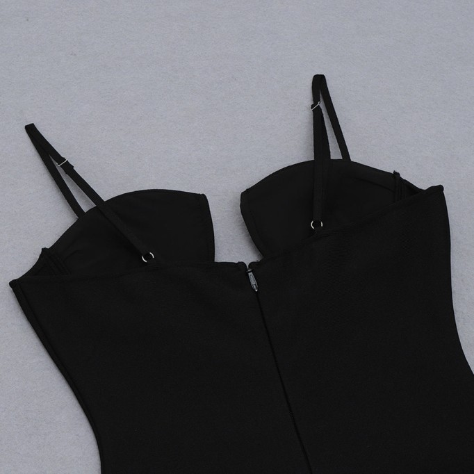 Strappy Sleeveless Cut Out Mini Bandage Dress HB7591