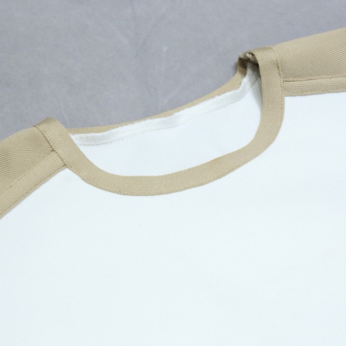 Round Neck Long Sleeve Splicing Bandage Set PZL3012